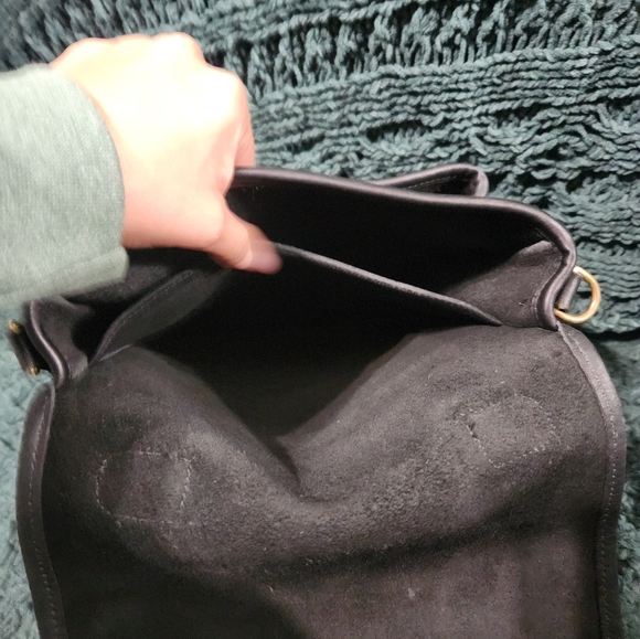 Vintage Coach Black Station Bag #5130 Made In Costa Rica - Picture 8 of 14